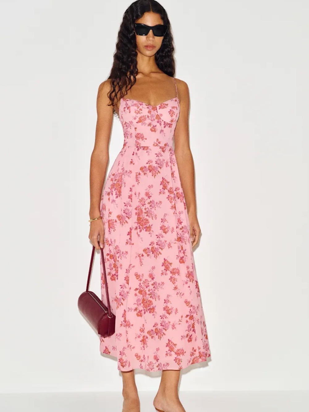 Reformation Jaelyn Dress in Cheeky